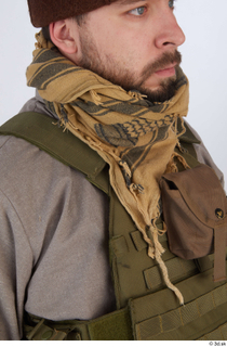 Photos Luis Donovan Army Taliban Gunner detail of uniform scarf…